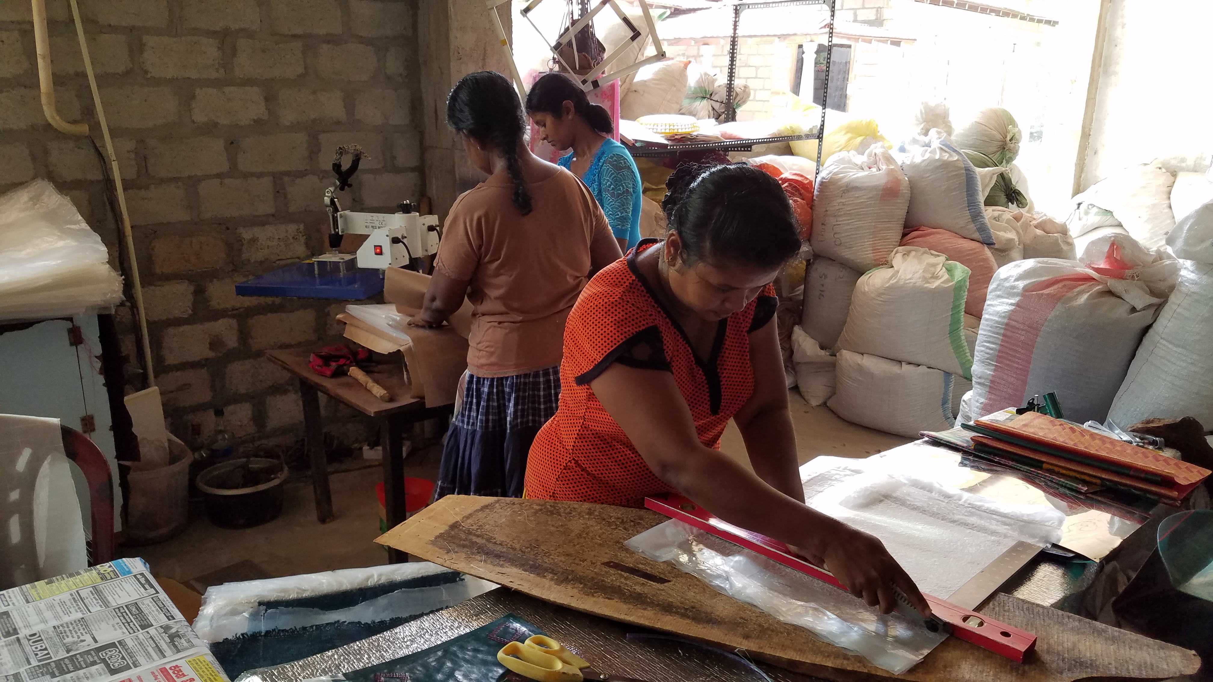 Heat press to make recycled goods for sale